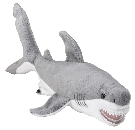 Stuffed great deals white shark