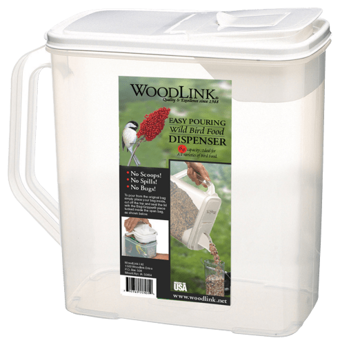 Dual pet food outlet storage container