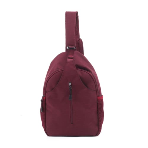 Jessie & James Handbags Kyle Minimalist Sling Shoulder Concealed Carry Backpack - Red