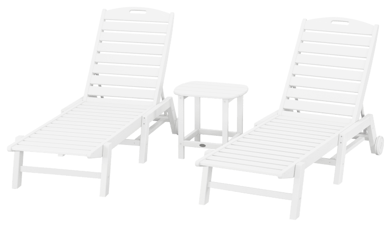 Polywood chaise 2025 lounge with wheels