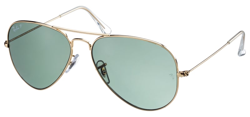 Ray ban aviator green glass clearance