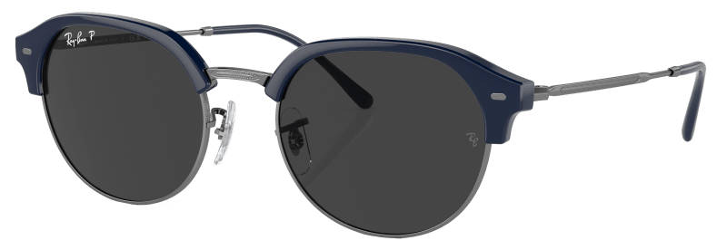 Ray ban clubmaster round polarized top