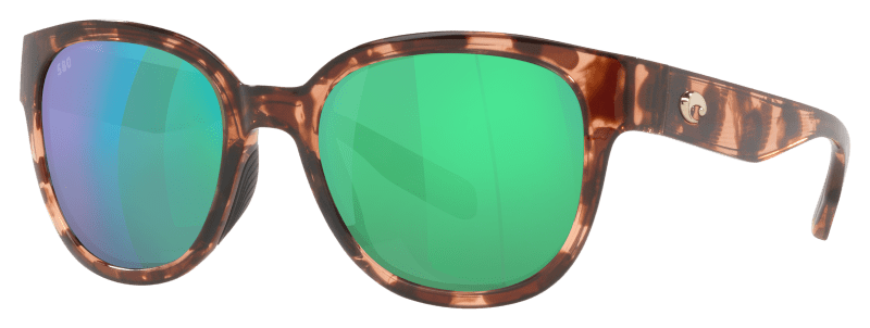 Costa Del Mar Salina Sunglasses - Coral Tortoise/Green Mirror