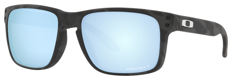 Oakley Holbrook Sunglasses - Matte Black Camo/Prizm Deep Water Polarized