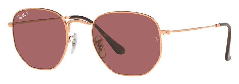 Hexagonal polarized sunglasses hot sale