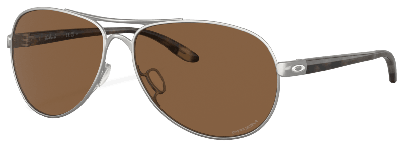 Oakley Feedback OO4079 Prizm Bronze Mirror Sunglasses for Ladies