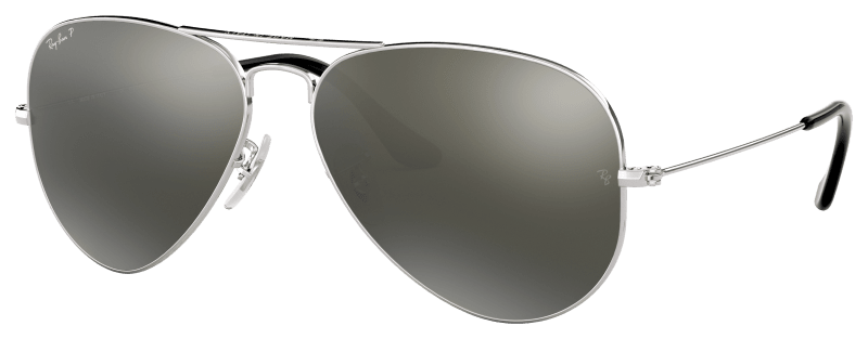 Polarized Full Mirror Silver Aviator Sunglasses