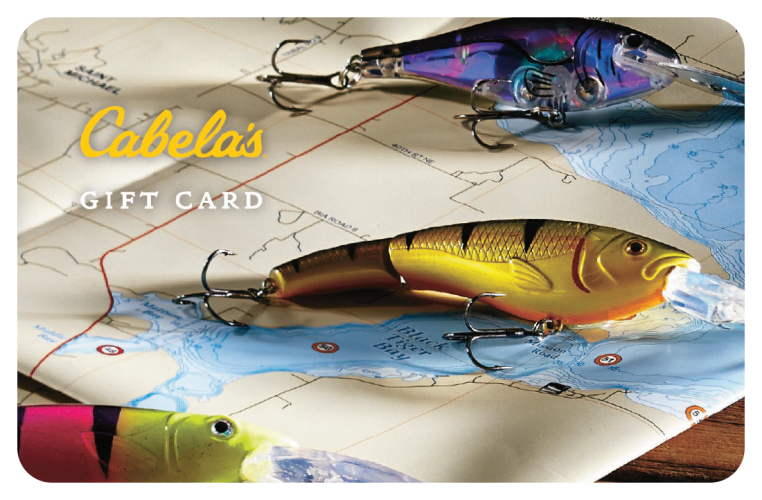 Cabela's Map Lures Gift Card 