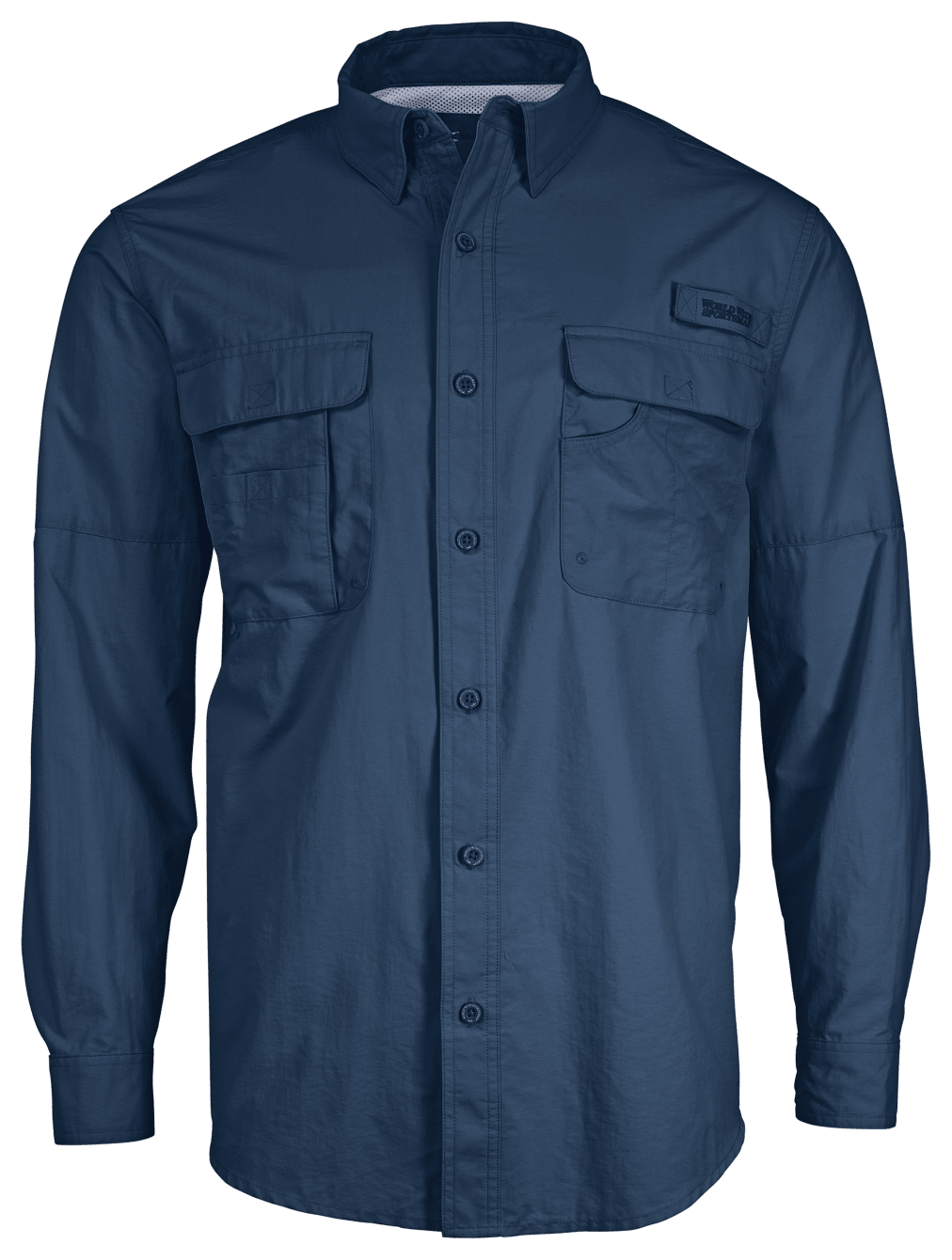 World Wide Sportsman Nylon Angler 2.0 Long-Sleeve Shirt for Men-Insignia Blue - fishing gifts for dads