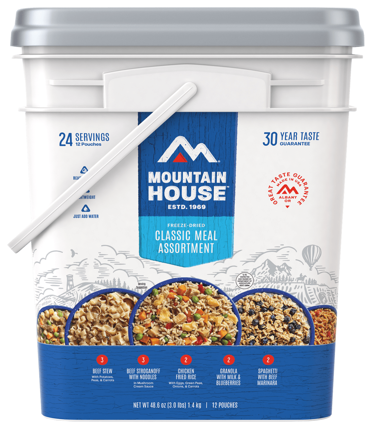 Mountain House Classic Bucket - family fall camping trips