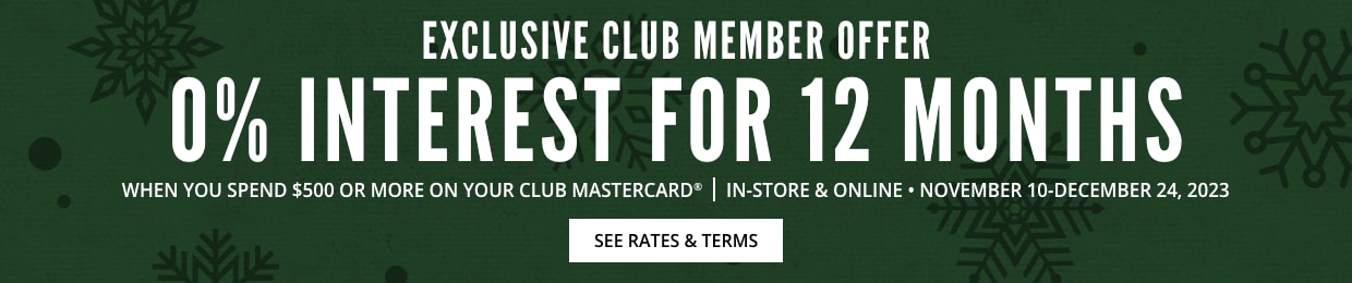 Bass Pro Shops CLUB 0% Interest