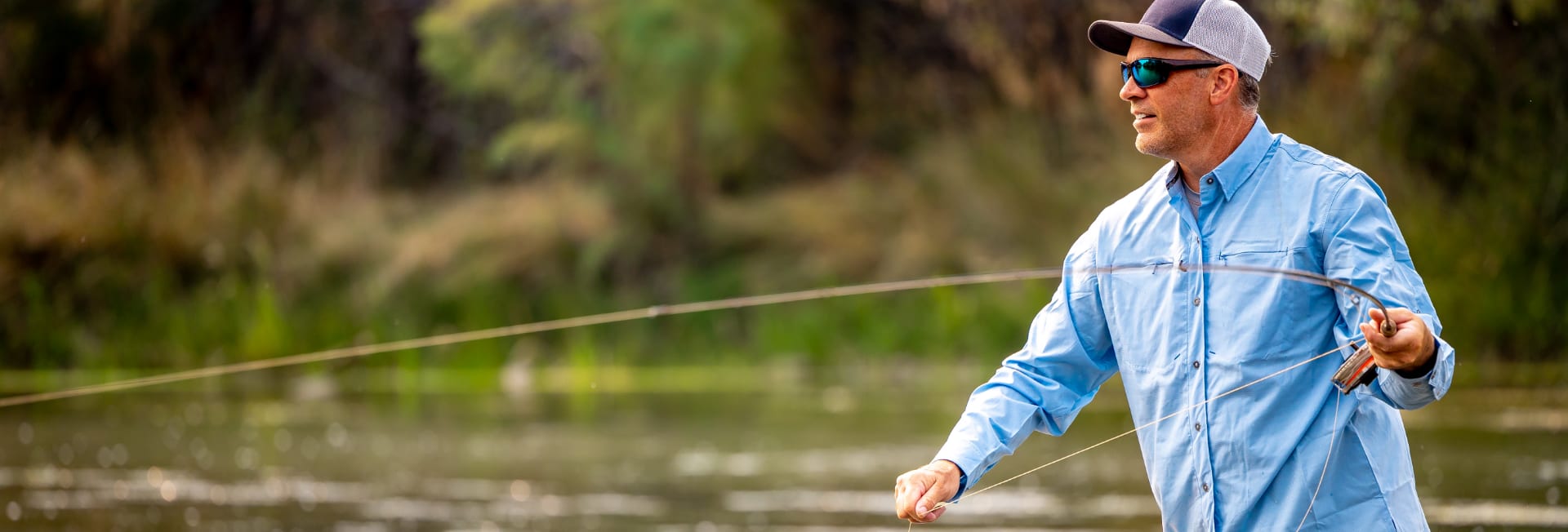 Man Fly Fishing