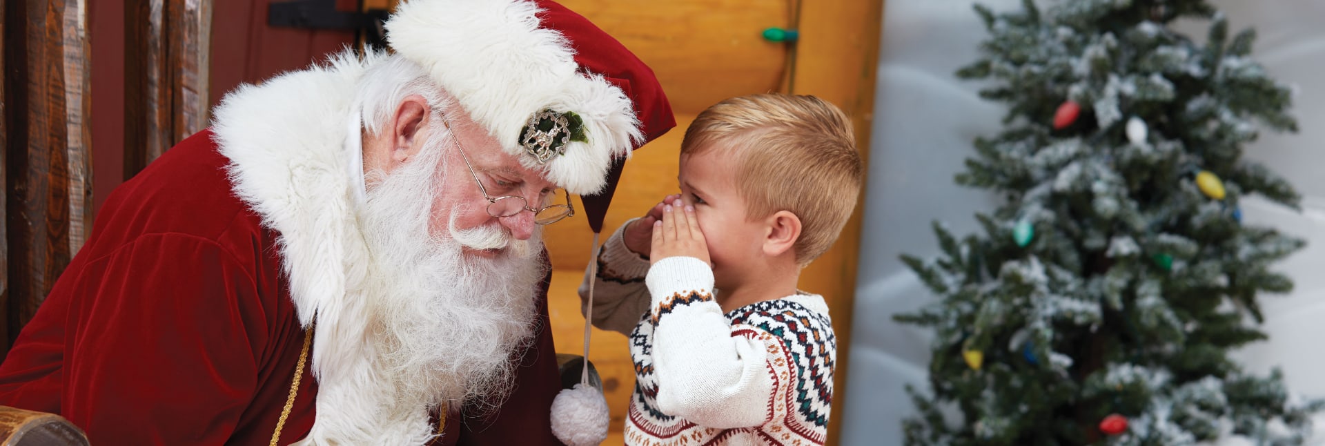 Santa Clause with Kid at Bass Pro