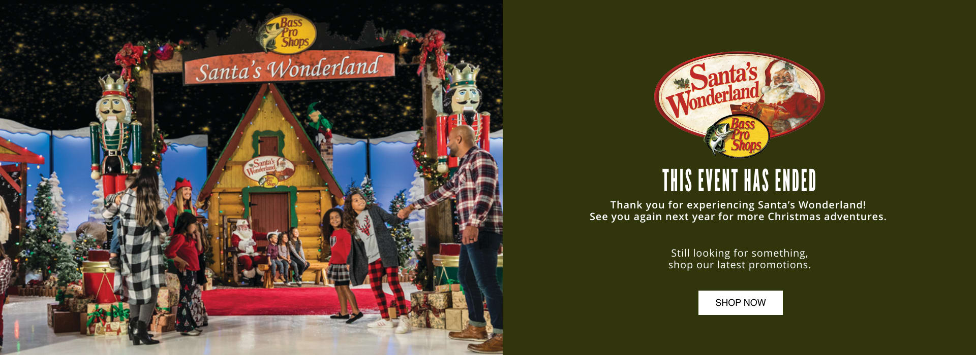 Check back in 2024 for details regarding Santa's Wonderland