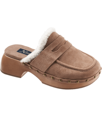 Natural Reflections Jeda Penny Platform Clogs for Ladies