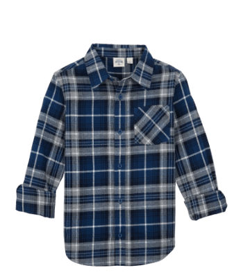 Outdoor Kids Long-Sleeve Button-Down Shirt for Toddlers or kids