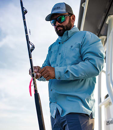 Men's Fishing Gear on Sale - Tops, Bottoms & Headwear