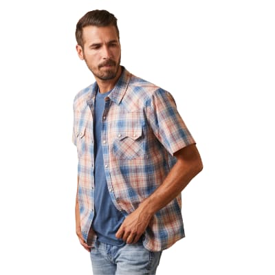 Ariat Hadrian Retro Short-Sleeve Snap-Down Shirt for Men