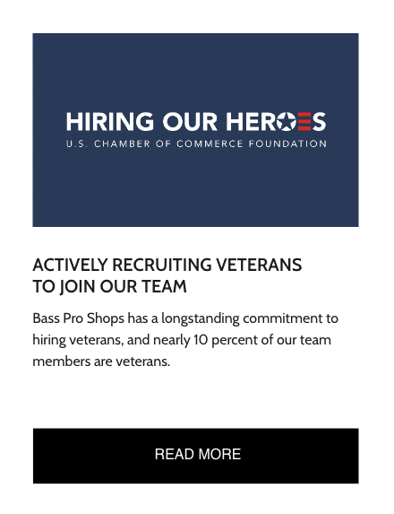 ACTIVELY RECRUITING VETERANS
                    TO JOIN OUR TEAM