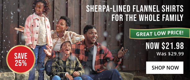 Sherpa-Lined Flannel Shirts