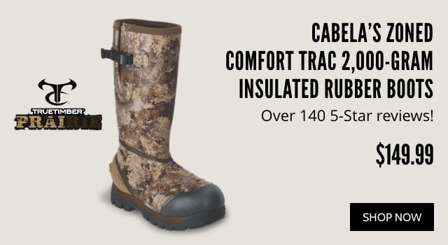 Cabela's Zoned Comfort Trac 2,000-Gram Insulated Rubber Boots