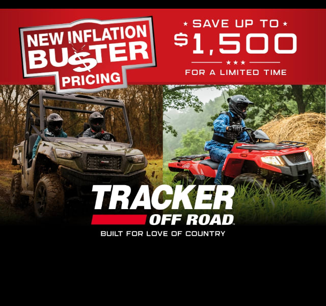 Tracker Offroad Offer - Save up to $1500 for a limited time