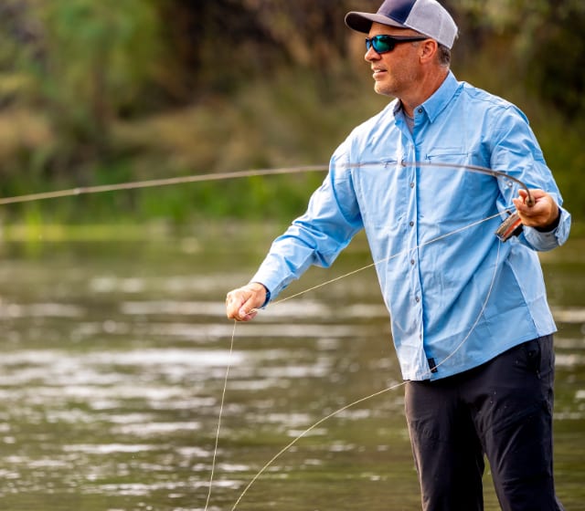 Man Fly Fishing