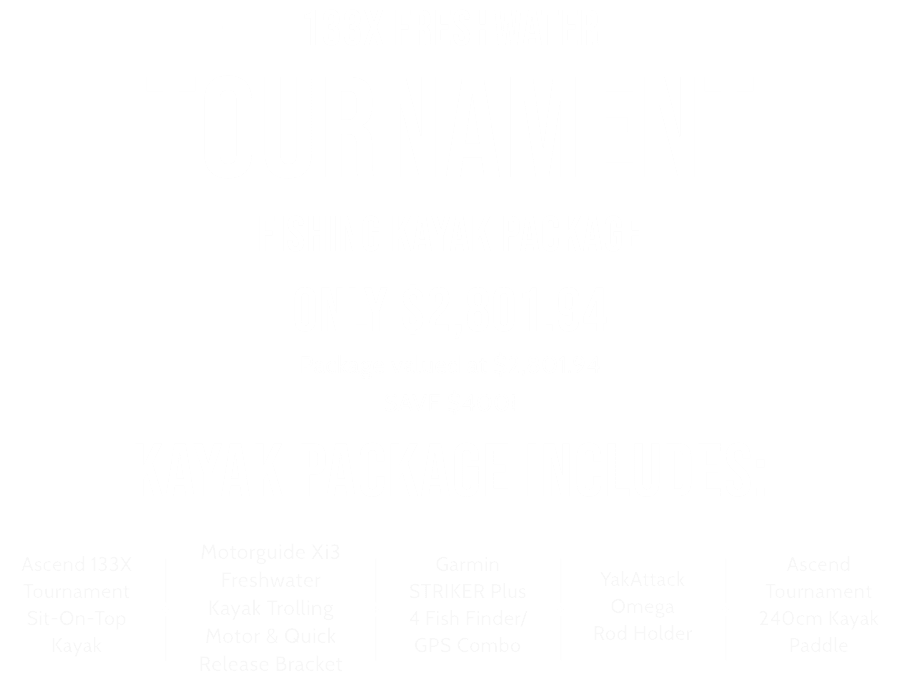 Ascend 133x Ultimate Kayak Packages Bass Pro Shops