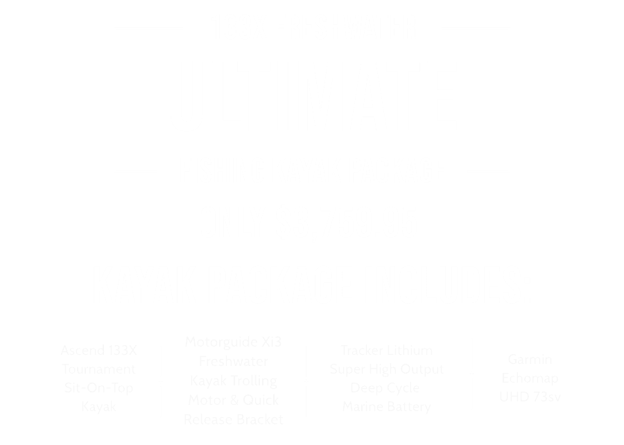 Ascend 133x Ultimate Kayak Packages Bass Pro Shops