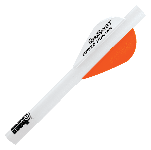 New Archery Products QuickFletch QuikSpin ST 2'' SpeedHunter Vanes - Orange