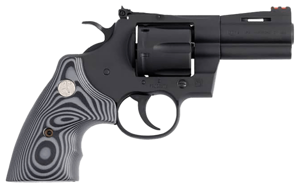 Colt Python Matte Blued Double-Action Revolver with G10 Black Grips
