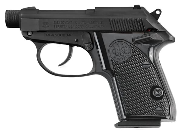 Beretta 3032 Tomcat Semi-Auto Pistol - Matte Black Bruniton - Black