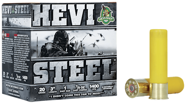 HEVI-Shot HEVI-Steel 20-Ga. 3" 7/8 oz. Waterfowl Shotshells - 1 Shot - 25 Rounds