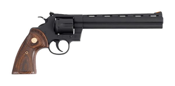 Colt Matte Blued Python DA/SA Revolver with Walnut Grips - 8"