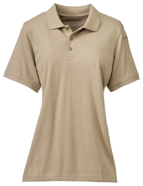 5.11 Tactical Professional Fit Short-Sleeve Pique Polo for Ladies -Silver Tan - XL