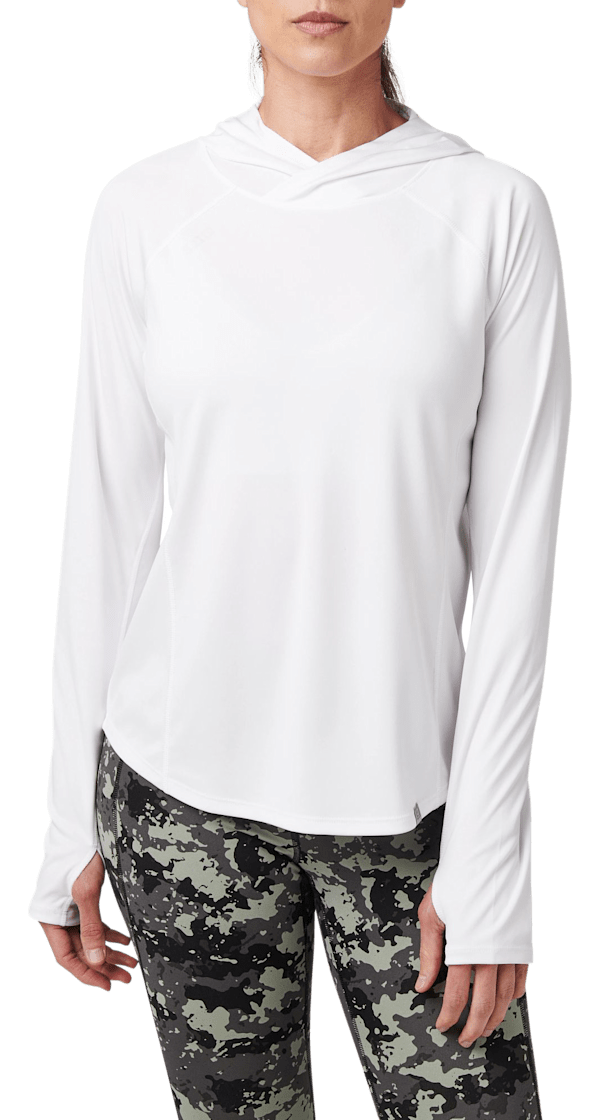 5.11 Tactical Sulli UV Long-Sleeve Hoodie for Ladies - White - M
