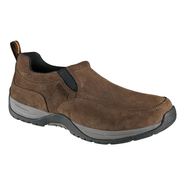 RedHead Suede Moc Slip-On Shoes for Men - Espresso - 9.5W