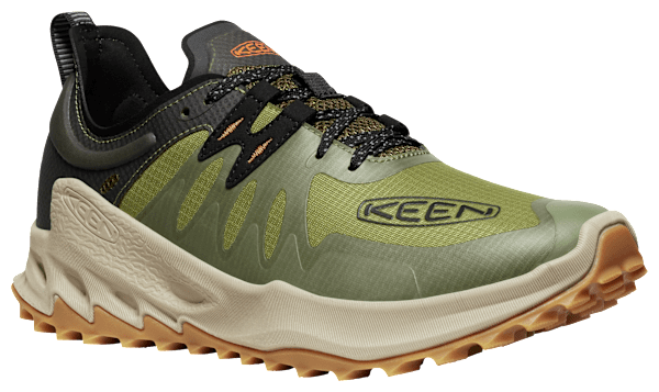 KEEN Zionic Speed Hiking Shoes for Men - Dark Olive/Scarlet Ibis - 8.5M