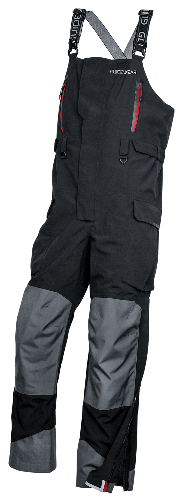 Johnny Morris Bass Pro Shops Guidewear Xtreme Bibs for Men - Black - XL