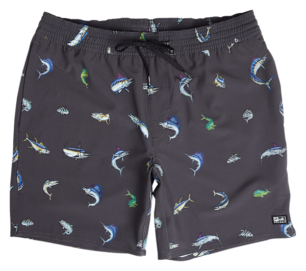 Pelagic Dockside Gamefish Shorts for Men - Black - S