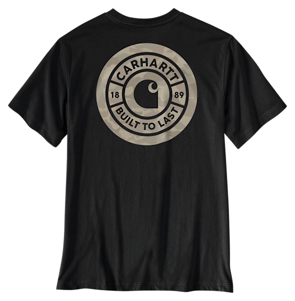 Carhartt Irvine Relaxed-Fit Camo Rivet Short-Sleeve T-Shirt - Black - S