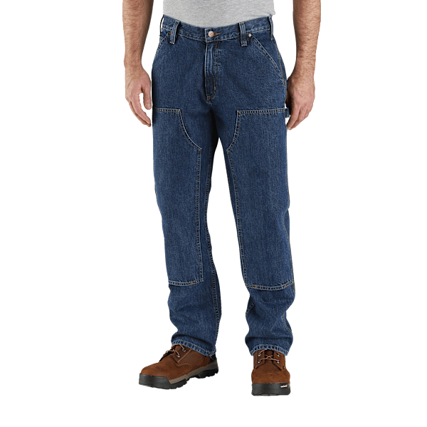 Carhartt Loose Straight Double-Front Denim Dungarees  - Canal - 40x30