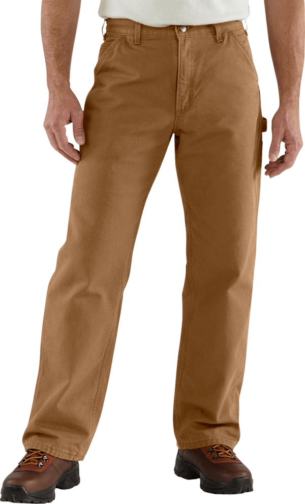 Carhartt Loose-Fit Washed Duck Utility Work Pants for Men - Carhartt Brown - 31x30