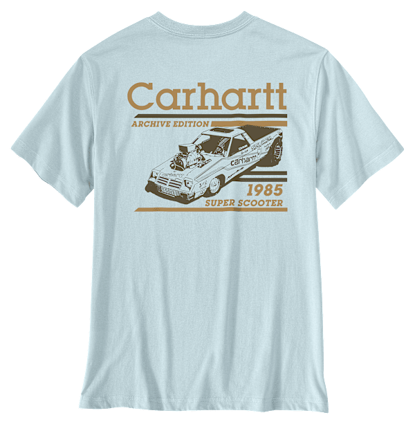 Carhartt Irvine Relaxed-Fit Racing Short-Sleeve T-Shirt - Early Fog - 2XL