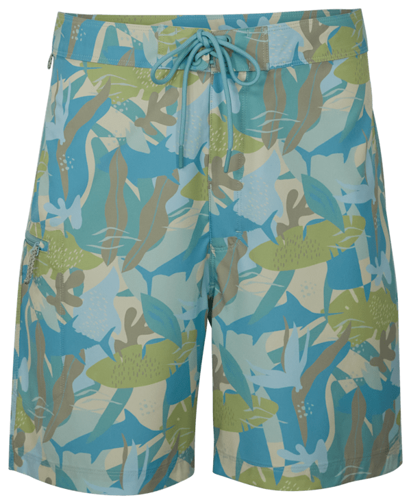 World Wide Sportsman Sunesta Board Shorts - Flora Milky Blue - 42