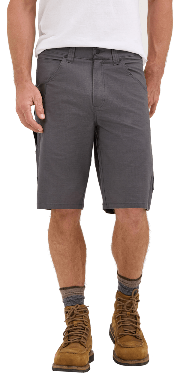 Wrangler Riggs Workwear Tech Carpenter Shorts for Men - Grey Pinstripe - 36