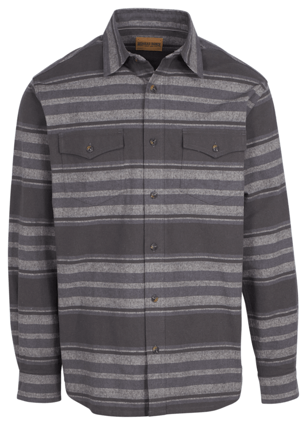 RedHead Ranch Tully Creek Blanket Flannel Long-Sleeve Shirt - Raven Stripe - L