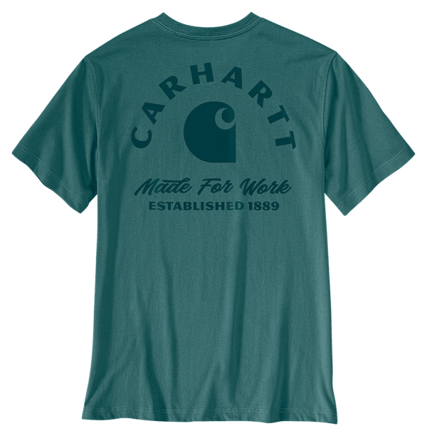 Carhartt Irvine Work Relaxed-Fit Short-Sleeve T-Shirt - Transformative Teal - 2XL
