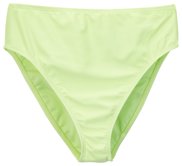Island Soul High-Waisted Bikini Bottom for Ladies - Green - S