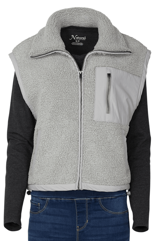 Natural Reflections Sherpa Vest - Griffin - M